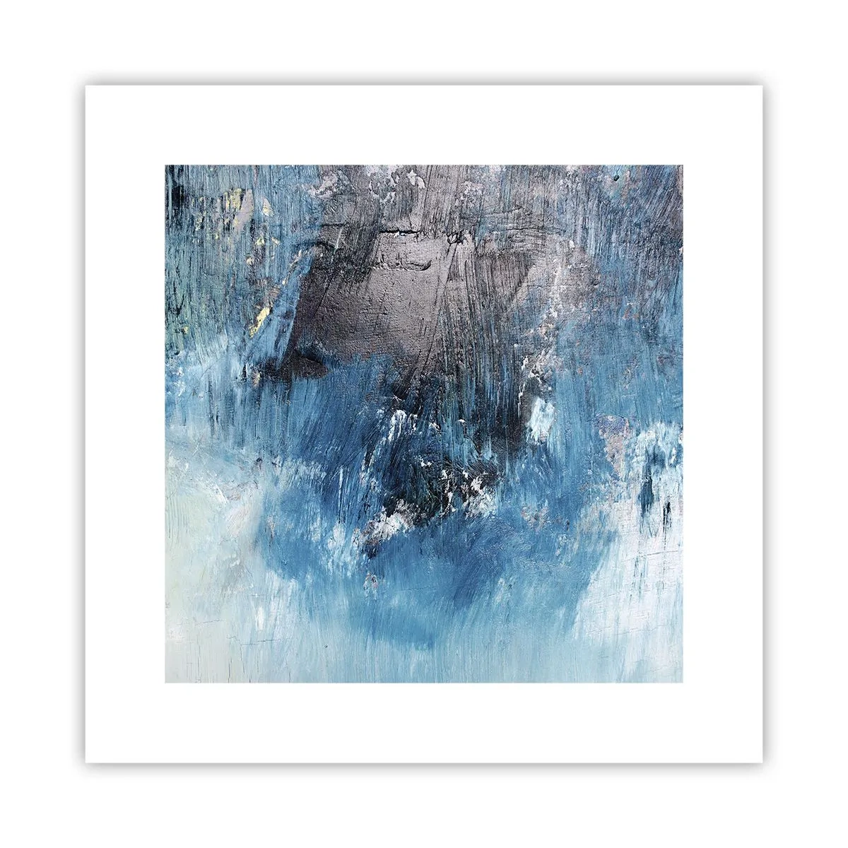 Plakat - Błękitna rapsodia - 30x30 cm