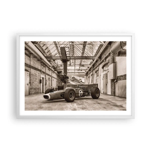 Plakat w białej ramie - Odpoczynek zwycięzcy - 70x50 cm