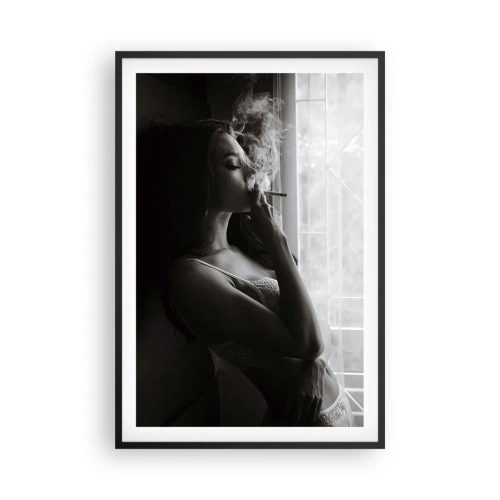 Plakat w czarnej ramie - Zmysłowa chwila - 61x91 cm