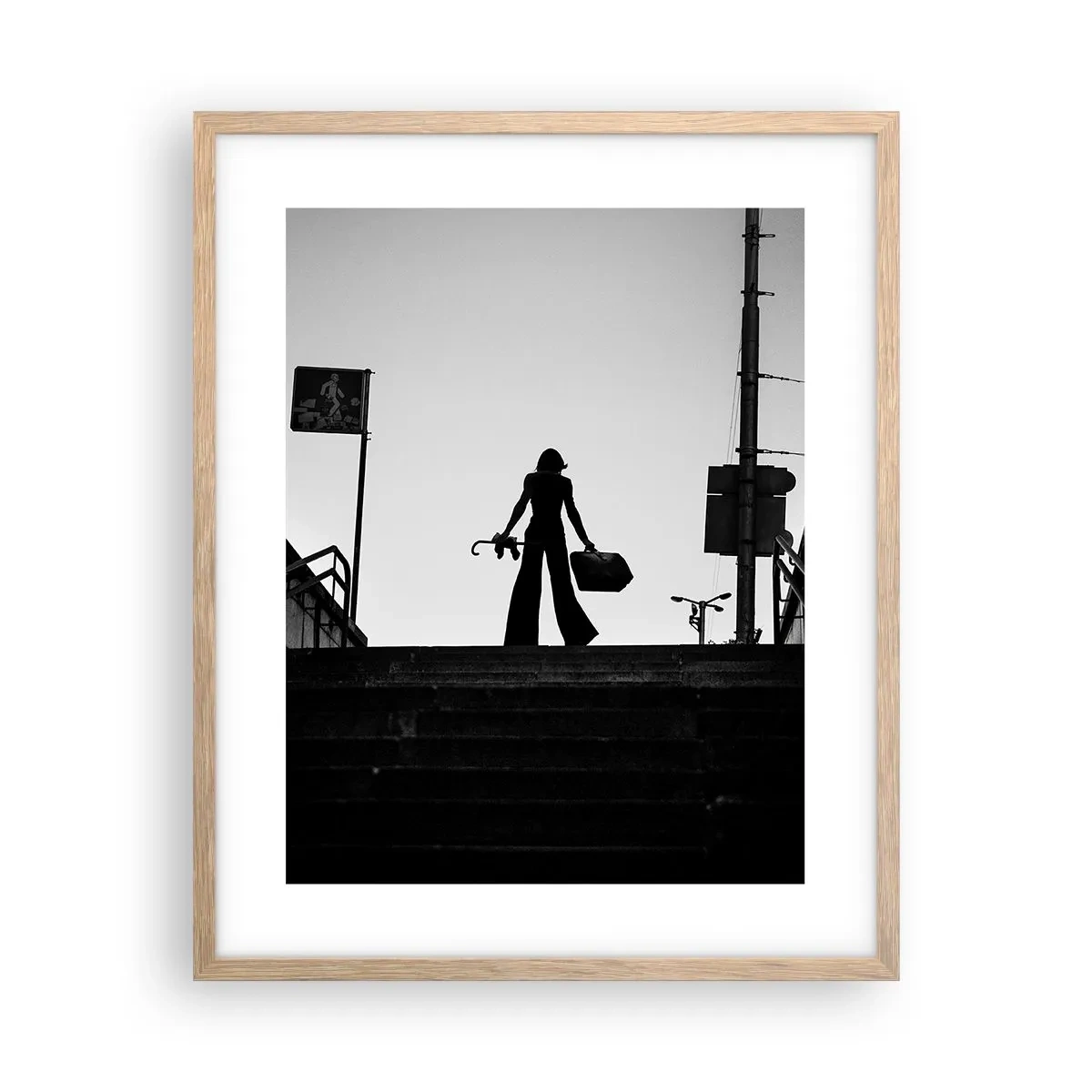 Plakat w ramie jasny dąb - Miejska wędrówka - 40x50 cm