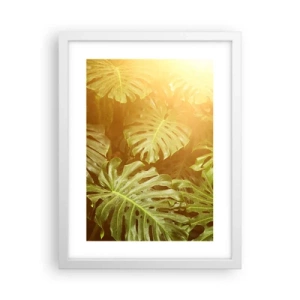 Plakat w białej ramie - W zieloność wstąpić… - 30x40 cm