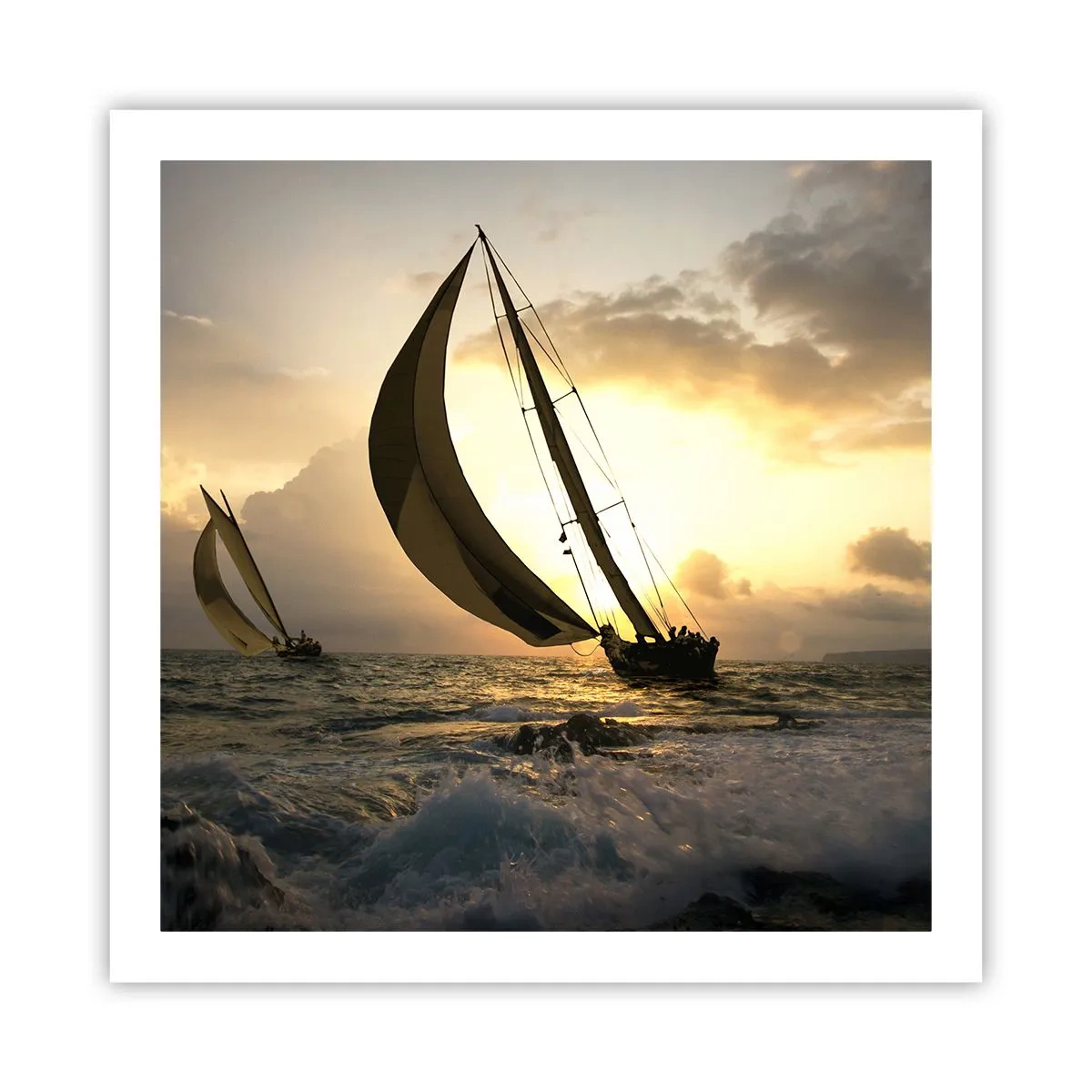 Plakat - Z wiatrem i pod wiatr - 60x60 cm