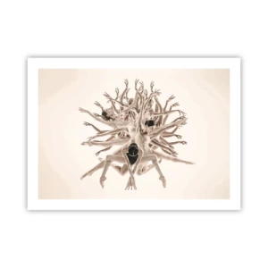 Plakat - Rozkwitanie w tańcu - 70x50 cm
