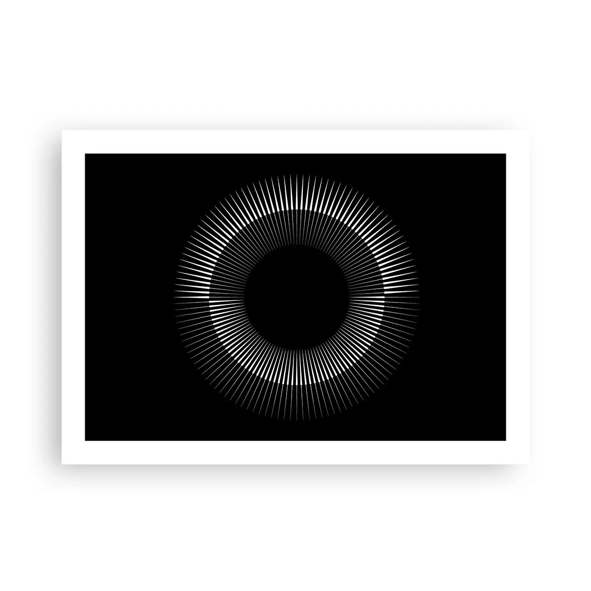 Plakat - Czarne Słońce - 70x50 cm