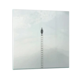 Obraz na szkle - Wznieś się ponadto - 30x30 cm