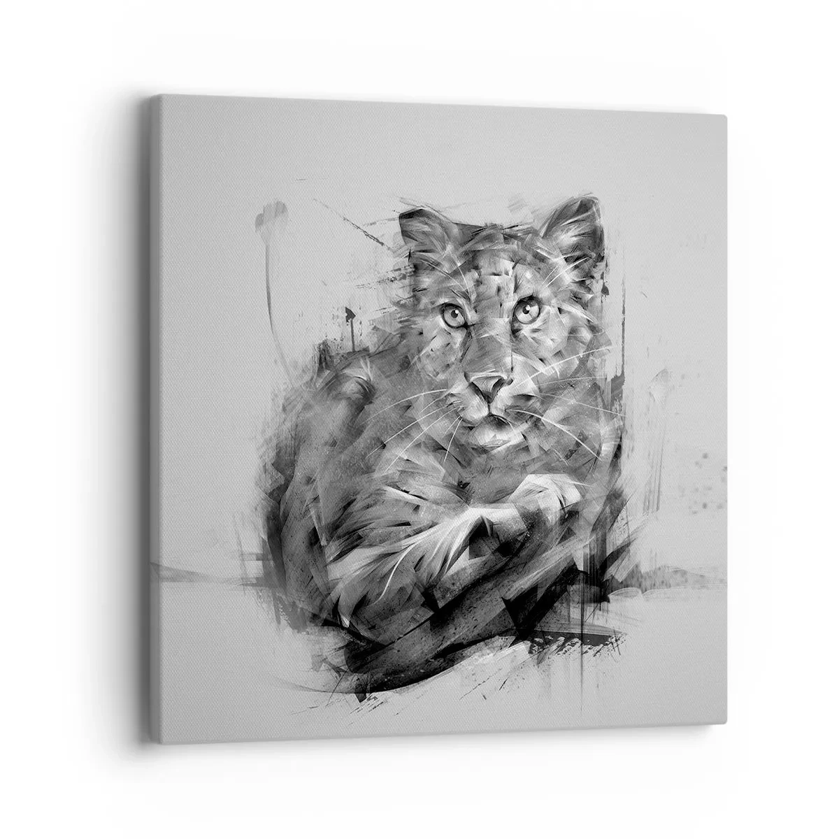 Obraz na płótnie - Tak, słucham uważnie - 40x40 cm