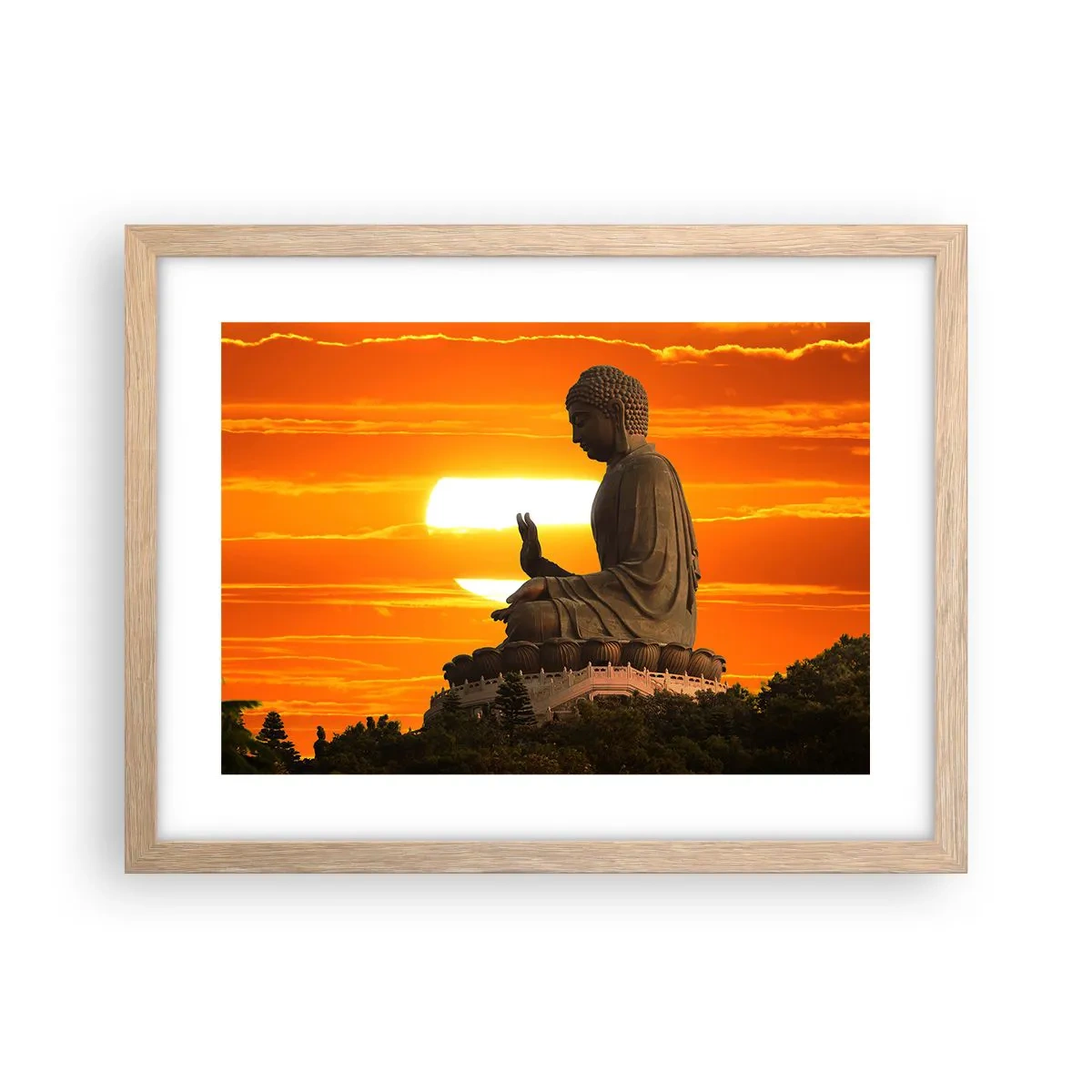 Plakat w ramie jasny dąb - Bez strachu przed światem - 40x30 cm