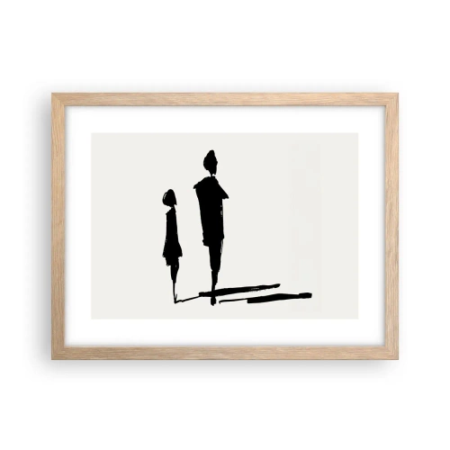 Plakat w ramie jasny dąb - Na pewno razem? - 40x30 cm