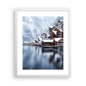 Plakat w białej ramie - W zimowej dekoracji - 40x50 cm
