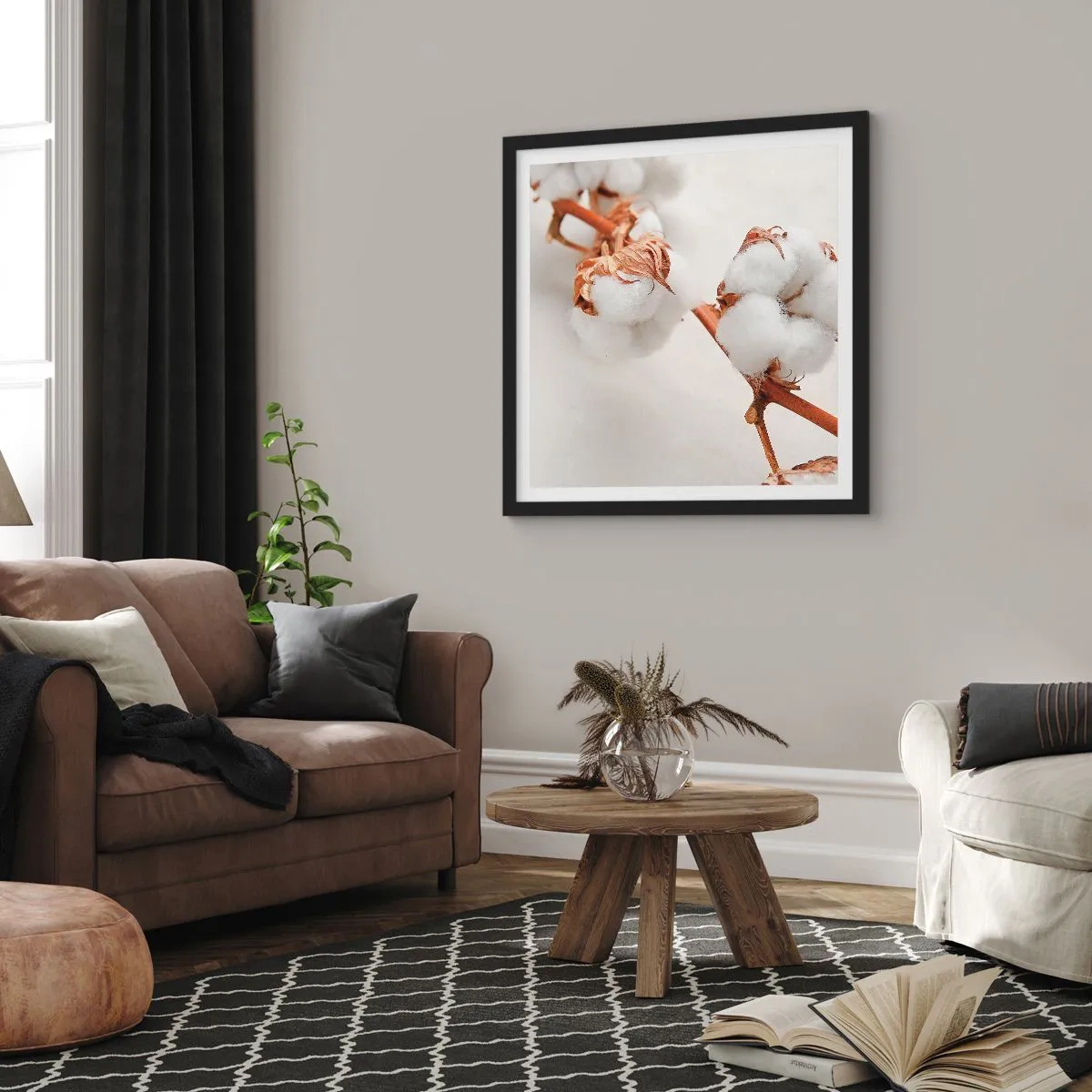 Plakat w czarnej ramie - Tylko tulić - 40x40 cm