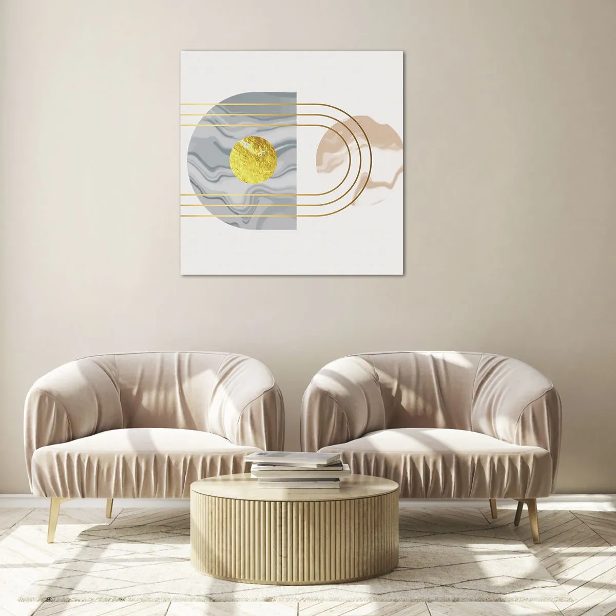 Obraz na szkle - Jasność i blask - 70x70 cm