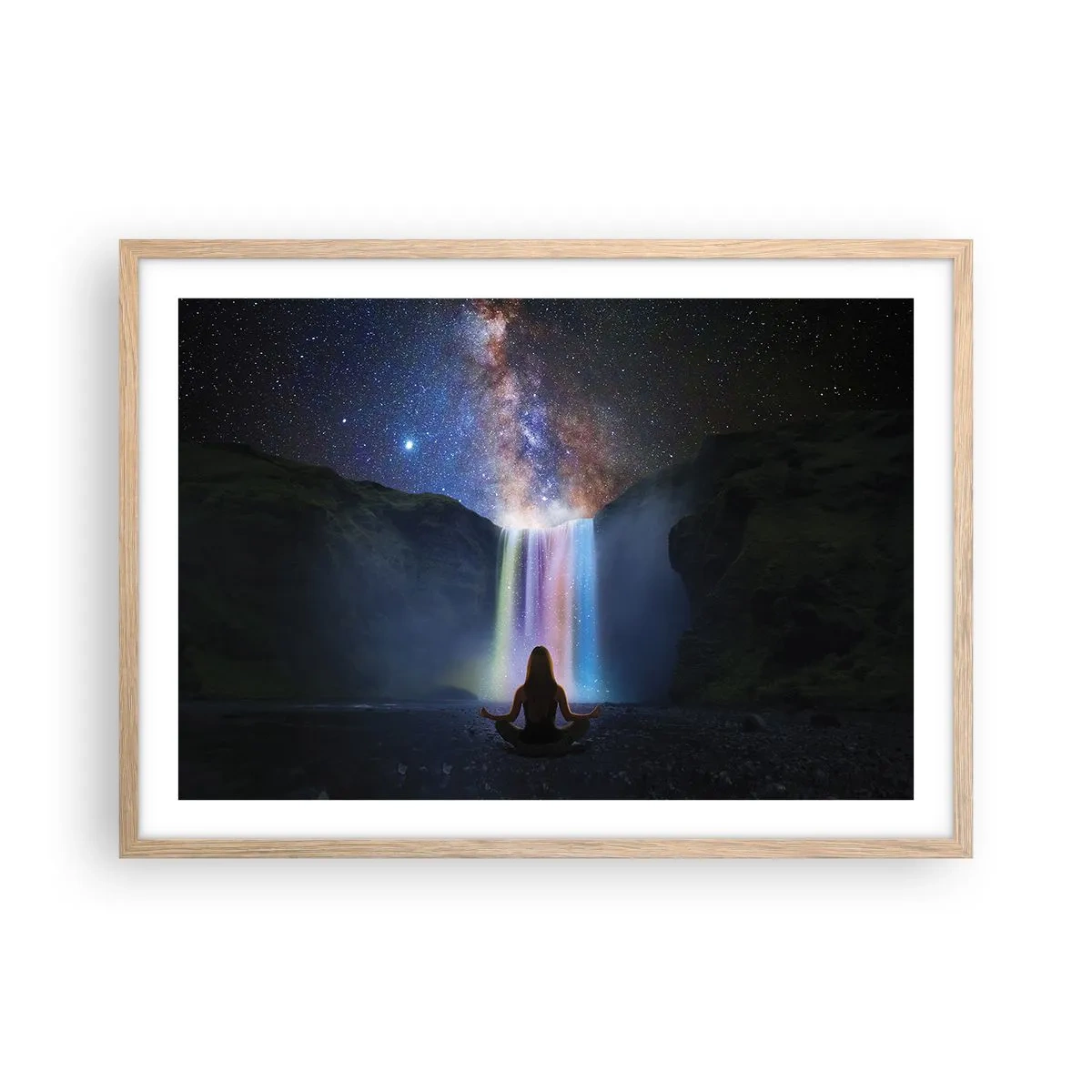 Plakat w ramie jasny dąb - Absolutna harmonia - 70x50 cm