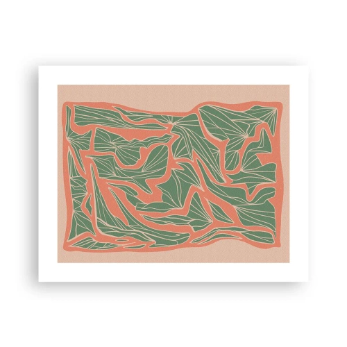 Plakat - Zmagania koralu i zieleni - 50x40 cm