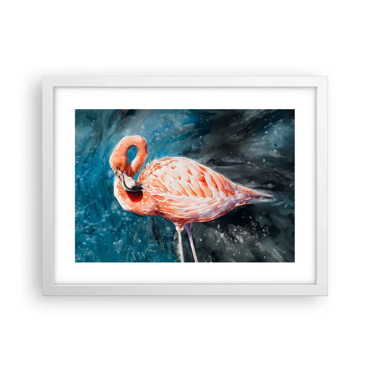 Plakat w białej ramie - Dekoracyjny z natury - 40x30 cm