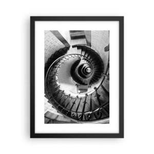 Plakat w czarnej ramie - Wyżej i wyżej - 30x40 cm