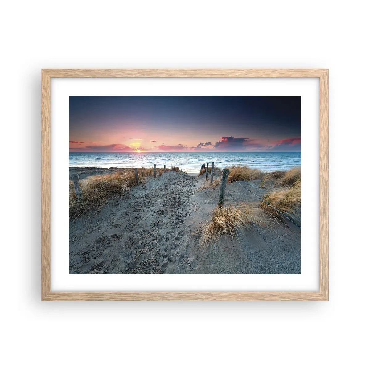 Plakat w ramie jasny dąb - Rozlałeś tęczę blasków promienistą… - 50x40 cm