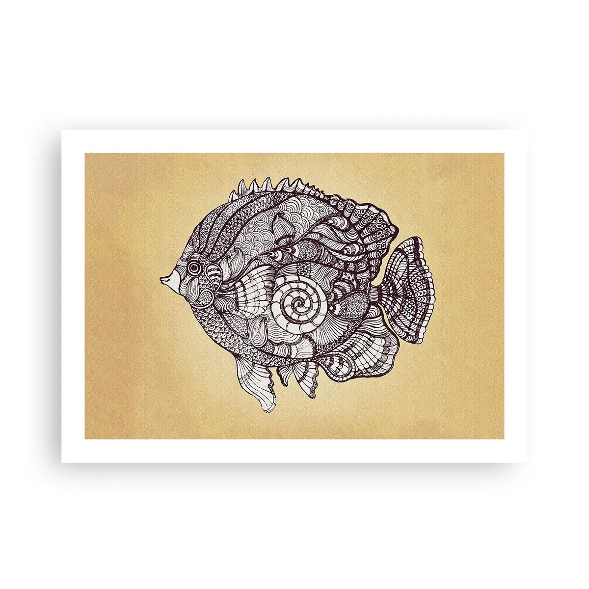 Plakat - Z oceanu ornamentów - 70x50 cm