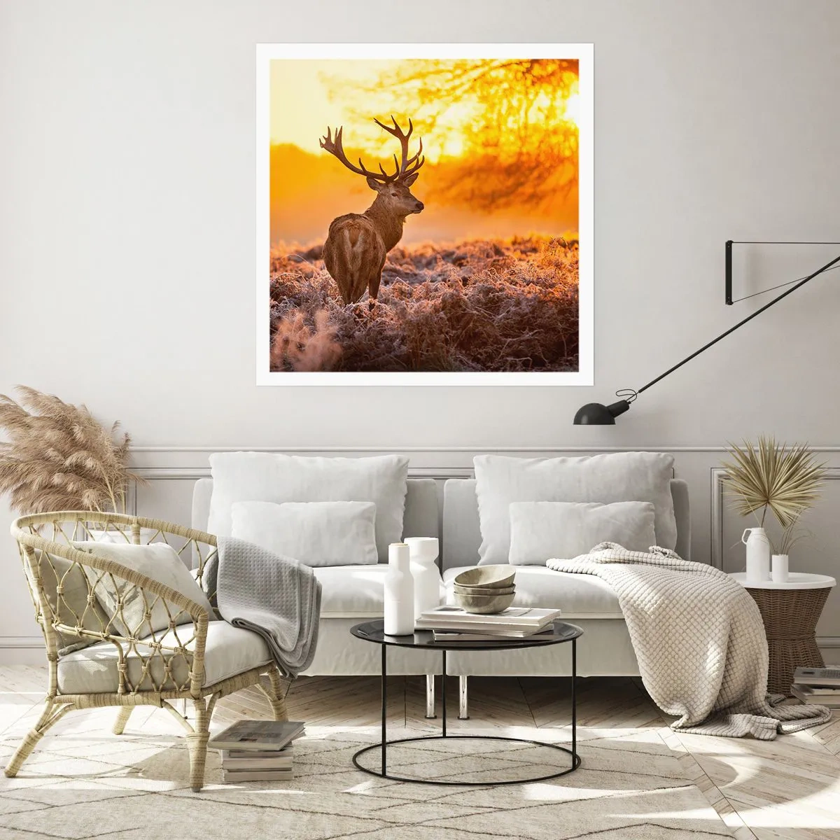 Plakat - Król jesiennego lasu - 50x50 cm