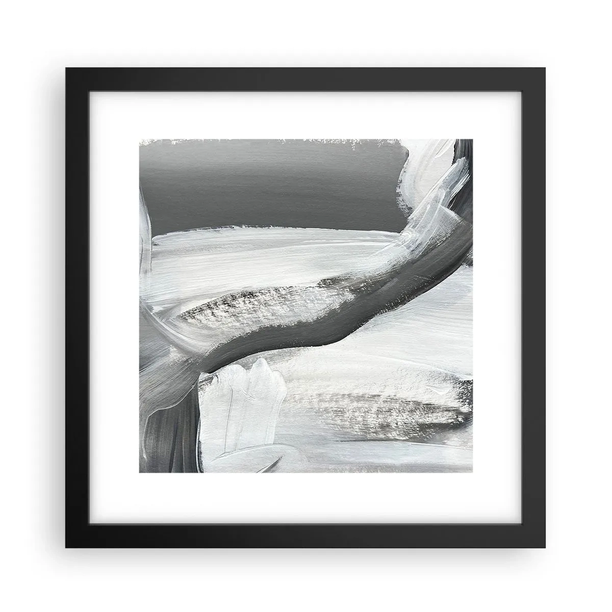 Plakat w czarnej ramie - Zdecydowanym ruchem - 30x30 cm