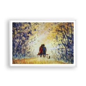 Plakat w białej ramie - Magiczna chwila - 100x70 cm