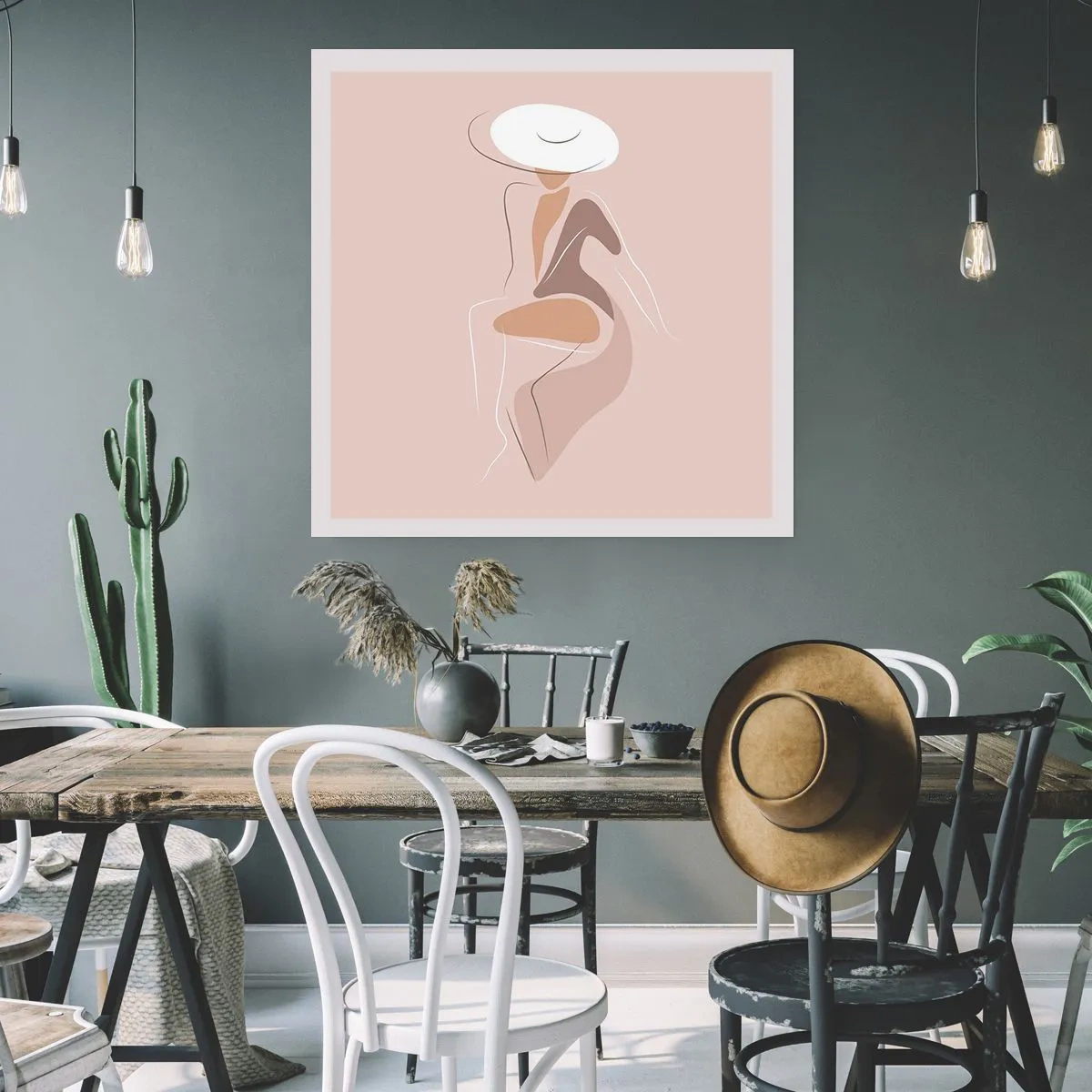 Plakat - Damą być - 40x40 cm