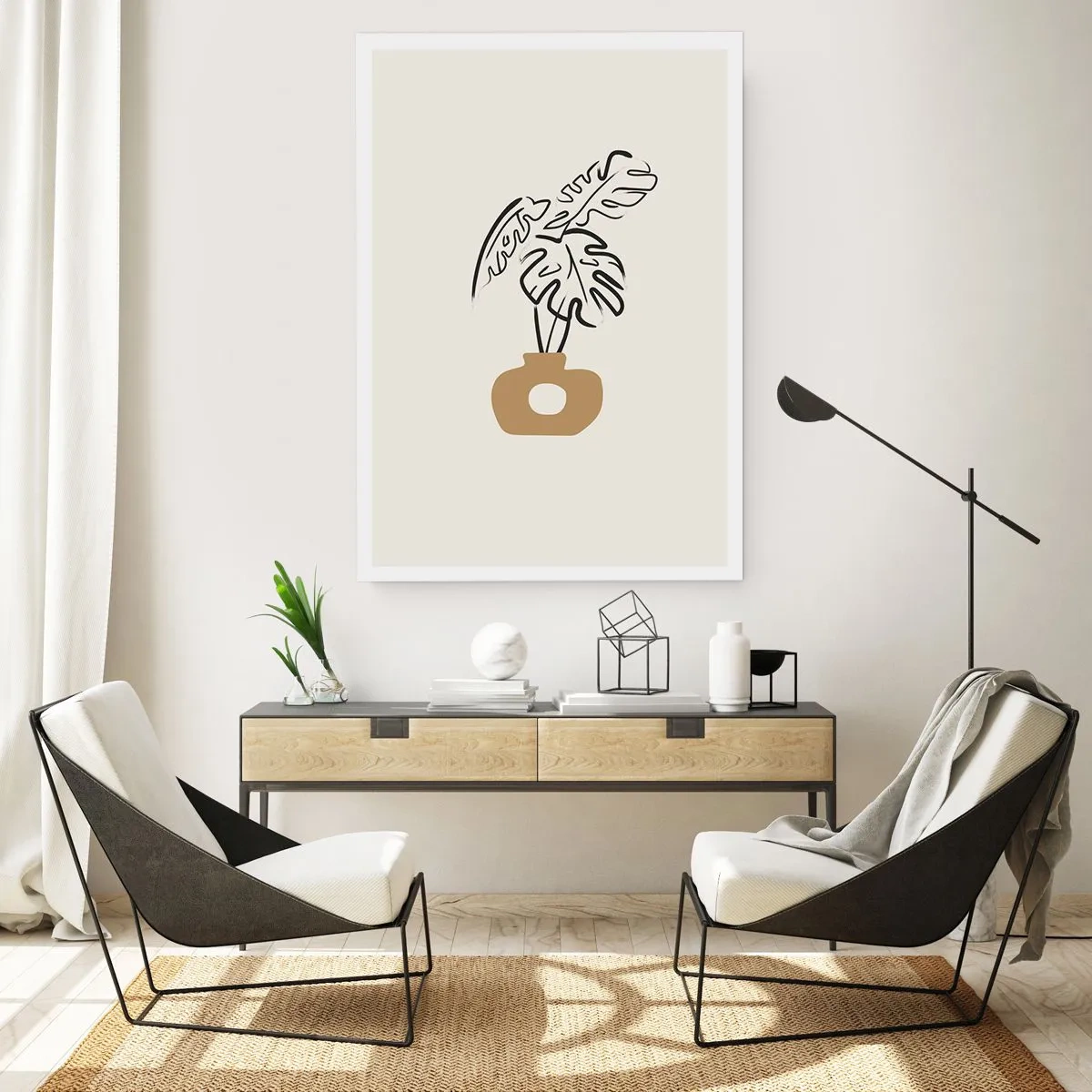Plakat - Monstera – ozdoba domu - 40x50 cm
