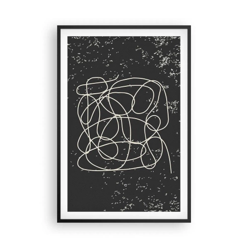 Plakat w czarnej ramie - Błądzenie myśli - 61x91 cm