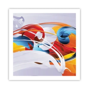 Plakat - Taniec żywiołów - 60x60 cm