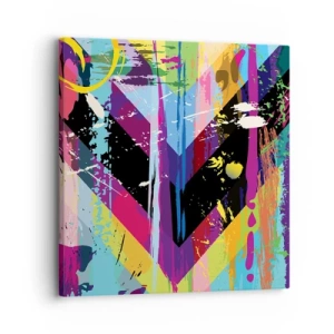 Obraz na płótnie - Z góry na dół - 30x30 cm