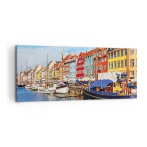 Obraz na płótnie - Radosne nabrzeże - 100x40 cm