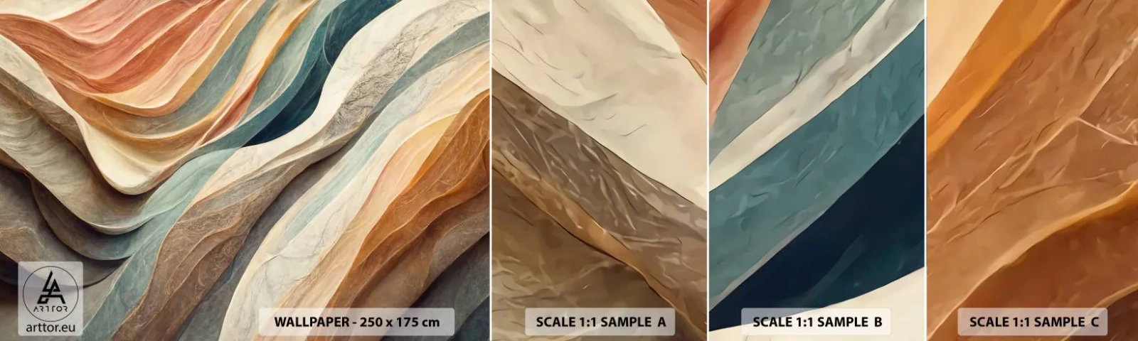 Fototapeta Próbka Samoprzylepna Deluxe Sticker - Chwila przed zmianą - Tekstura, Wzór, Jasny - 100x30 cm