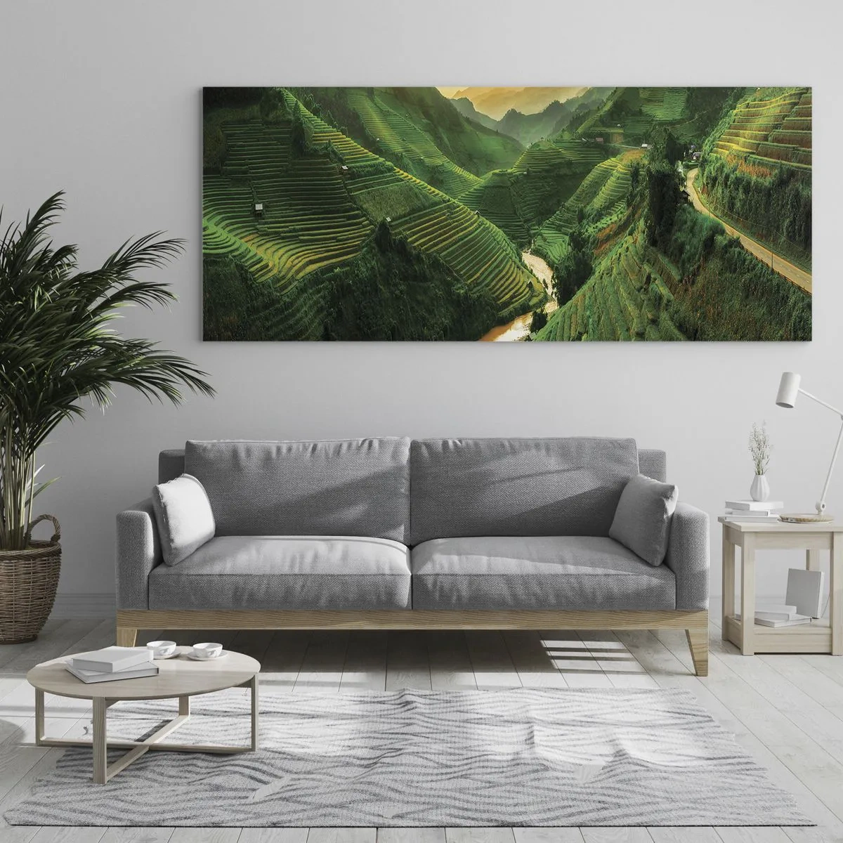 Obraz na szkle - Wietnamska dolina - 100x40 cm