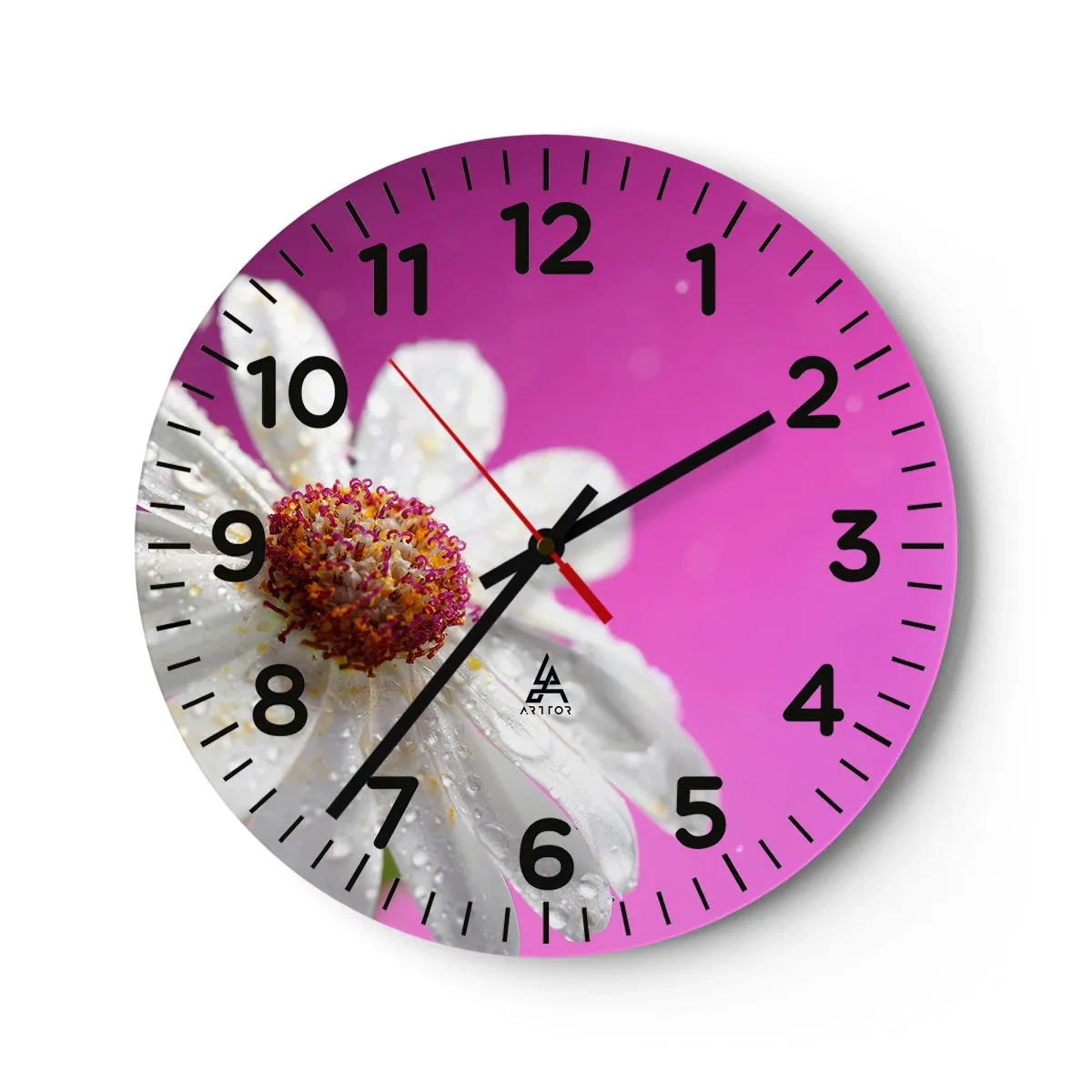 Zegar ścienny - Skromny w swojej urodzie - 30x30 cm