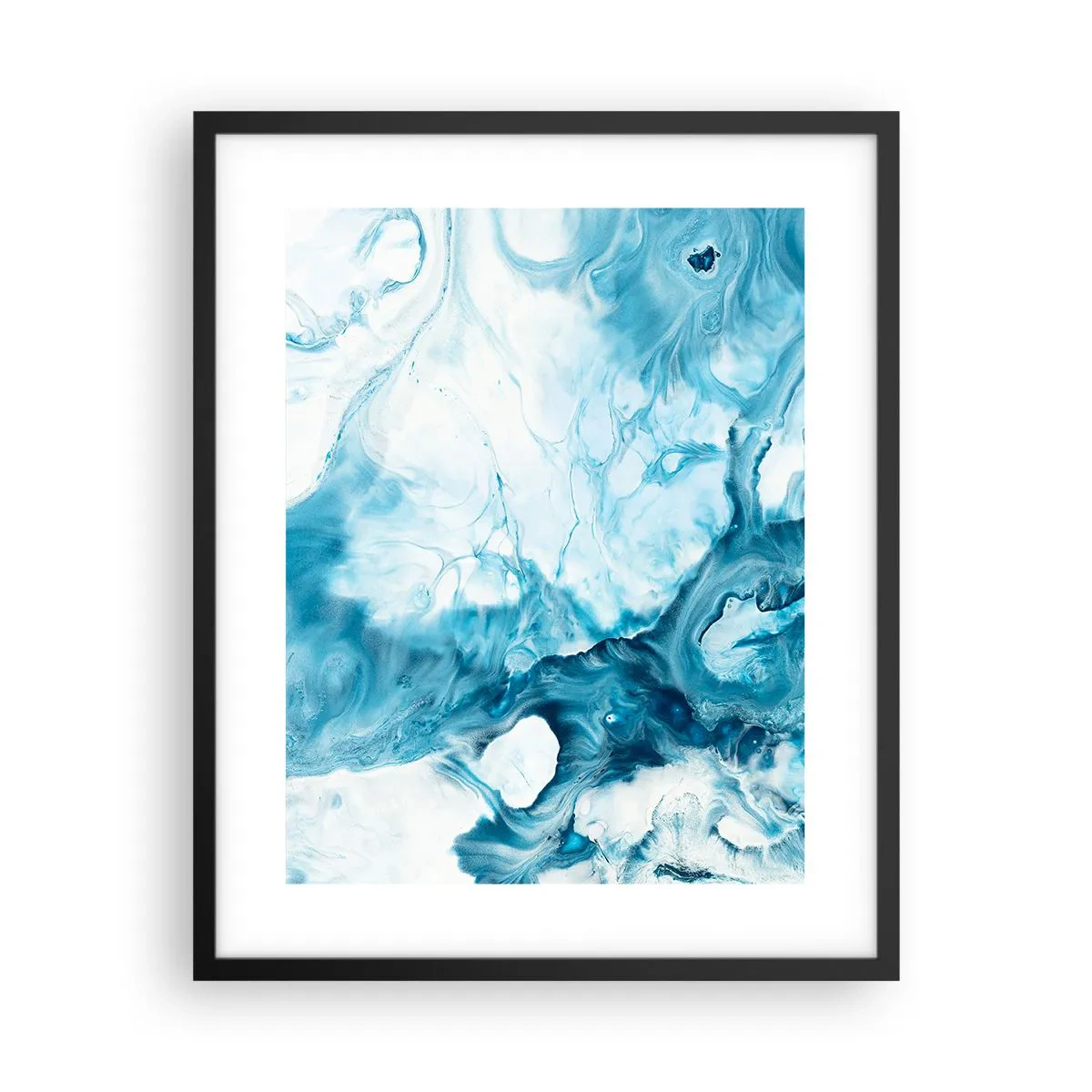 Plakat w czarnej ramie - Koncert błękitu - 40x50 cm