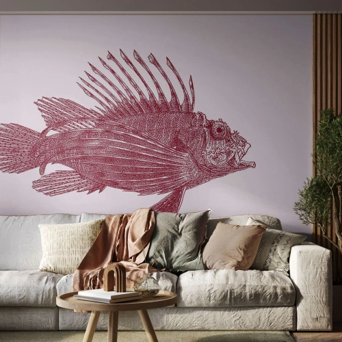 Fototapeta Samoprzylepna Deluxe Sticker - Mieszkanka egzotycznych wód - Ryba, Skrzydlica, Tropikalna - 450x315 cm