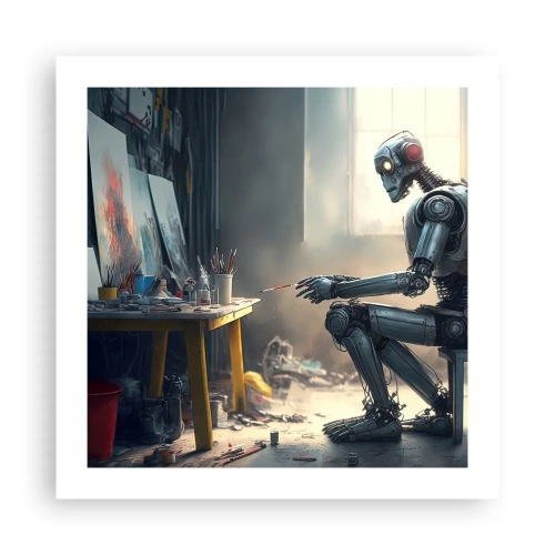 Plakat - Akt kreacji - 50x50 cm