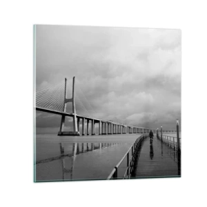 Obraz na szkle - Każdemu co mu się należy - 60x60 cm