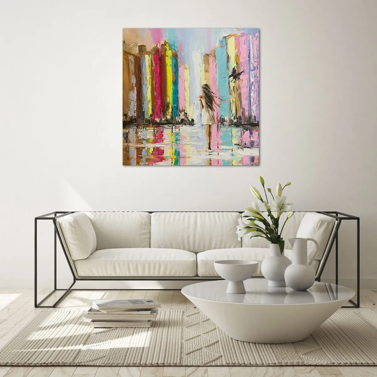 Obraz na szkle - Idż za mną - 70x70 cm