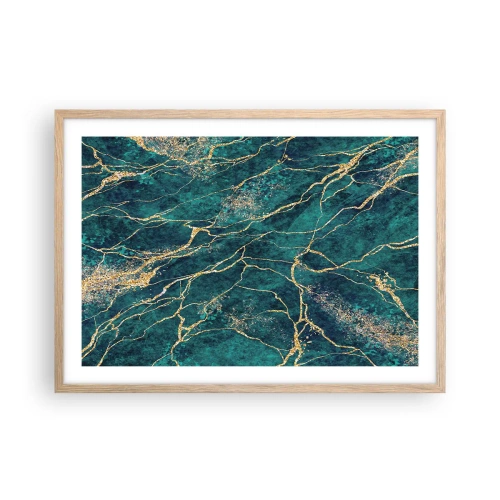 Plakat w ramie jasny dąb - Żyła złota - 70x50 cm