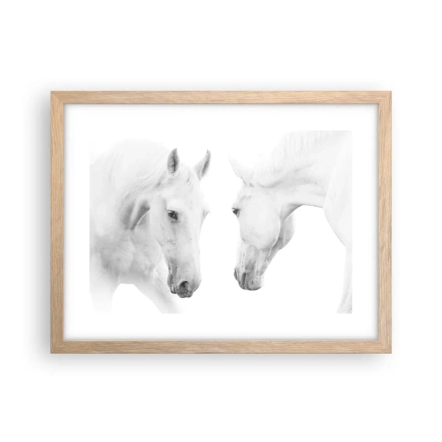 Plakat w ramie jasny dąb - Czy to jest przyjaźń…? - 40x30 cm