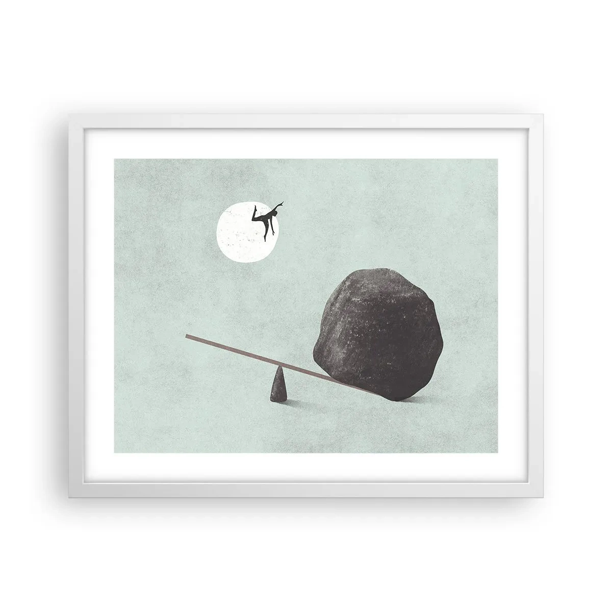 Plakat w białej ramie - Spełnione marzenie - 50x40 cm