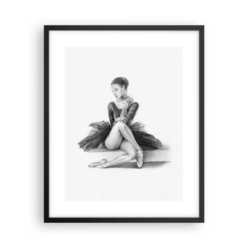 Plakat w czarnej ramie - Zaczarowana tańcem - 40x50 cm