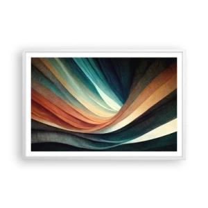 Plakat w białej ramie - Utkane z barw - 91x61 cm