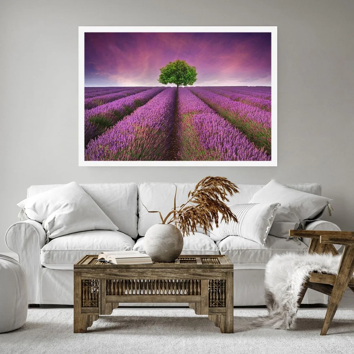 Plakat - Na lawendowych polach - 50x40 cm