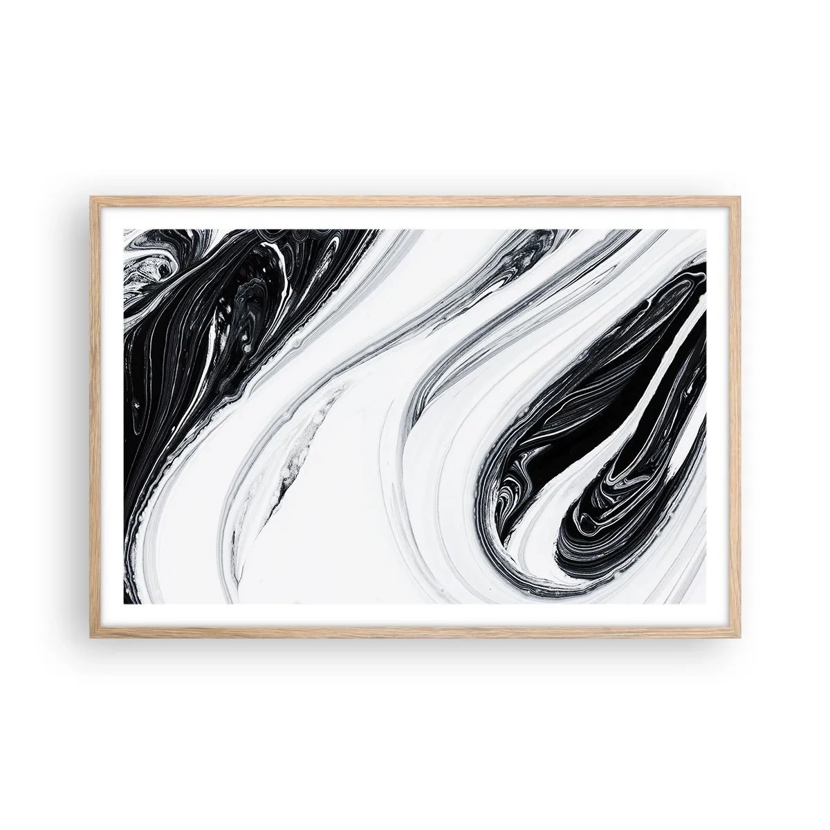 Plakat w ramie jasny dąb - Połączenie przeciwieństw - 91x61 cm