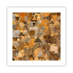 Plakat - Świat ujęty w formę - 40x40 cm
