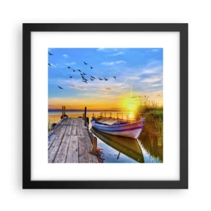 Plakat w czarnej ramie - Do widzenia, do jutra - 30x30 cm