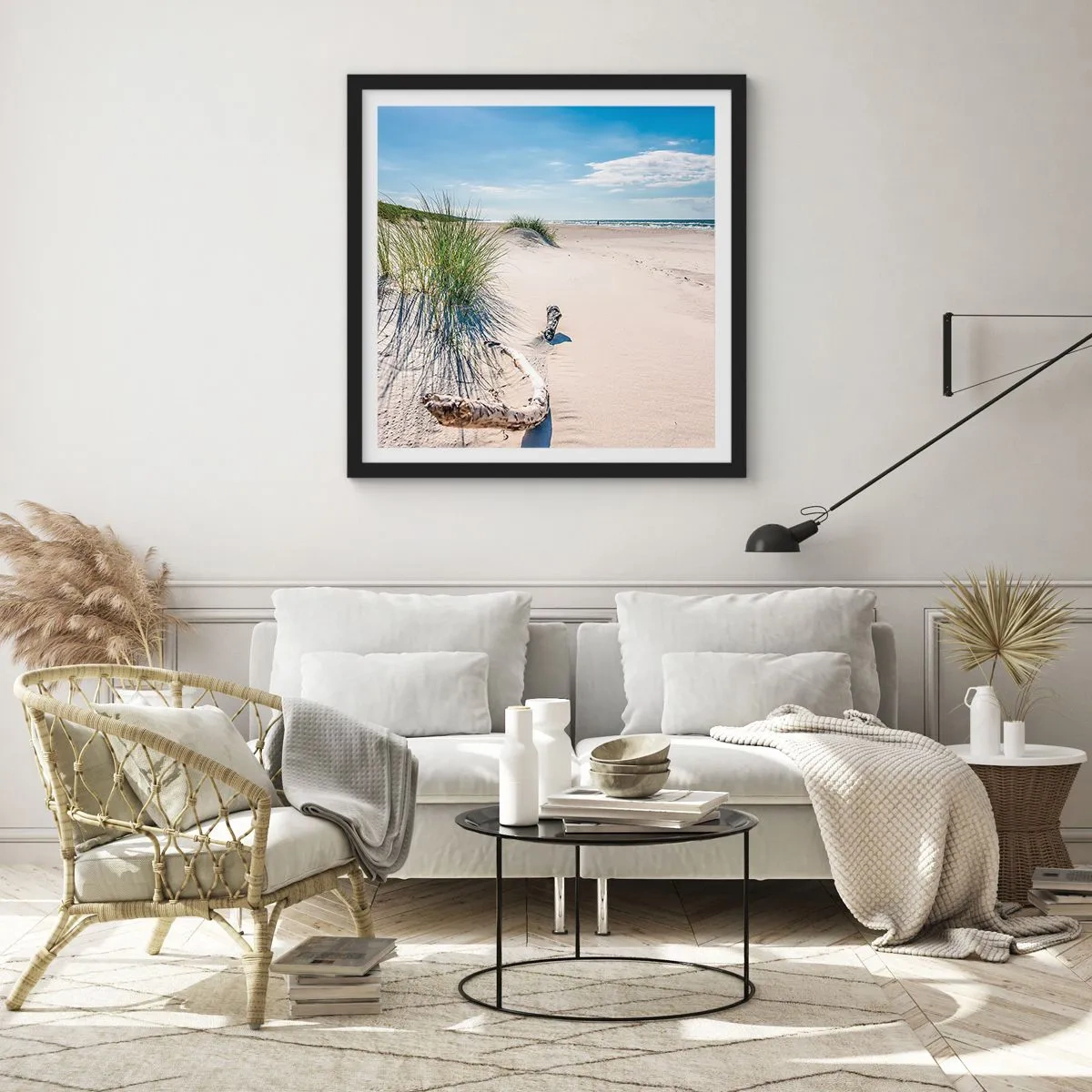 Plakat w czarnej ramie - Najpiękniejsza? Bałtycka - 30x30 cm