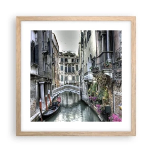 Plakat w ramie jasny dąb - Od wieków w cichej zadumie - 40x40 cm