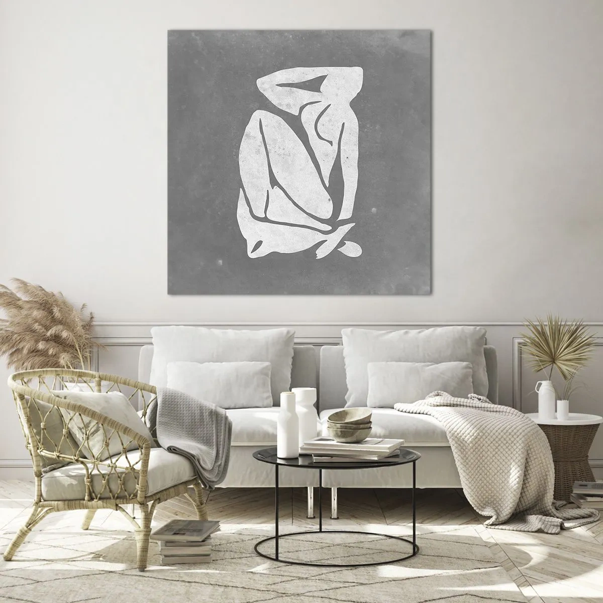 Obraz na szkle - W zamyśleniu - 30x30 cm